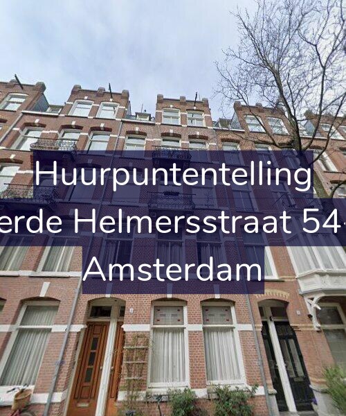 Foto gevel Huurpuntentelling voor Derde Helmersstraat 54-2, Amsterdam