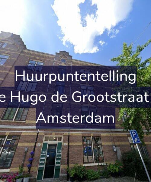Foto gevel Huurpuntentelling voor Derde Hugo de Grootstraat 29-1, Amsterdam