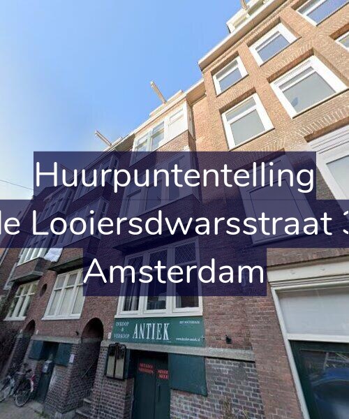 Foto gevel Huurpuntentelling voor Derde Looiersdwarsstraat 3-A3, Amsterdam