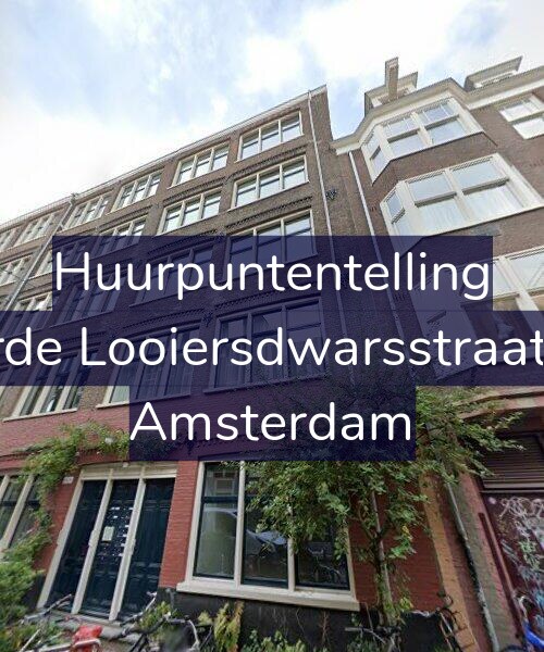 Foto gevel Huurpuntentelling voor Derde Looiersdwarsstraat 12, Amsterdam