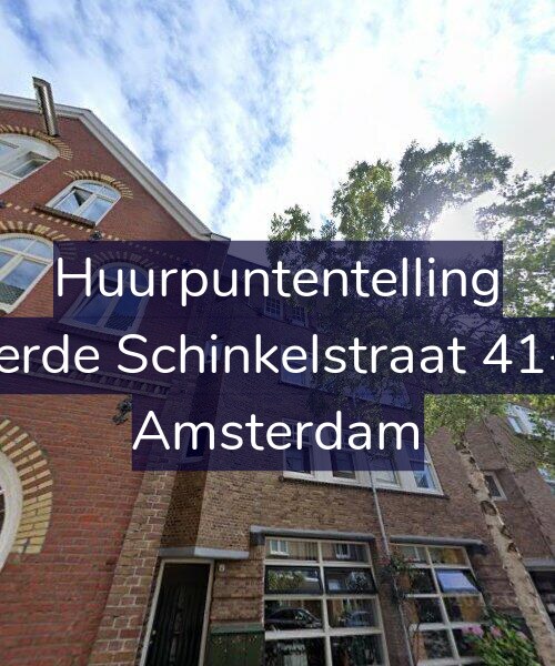 Foto gevel Huurpuntentelling voor Derde Schinkelstraat 41-2, Amsterdam