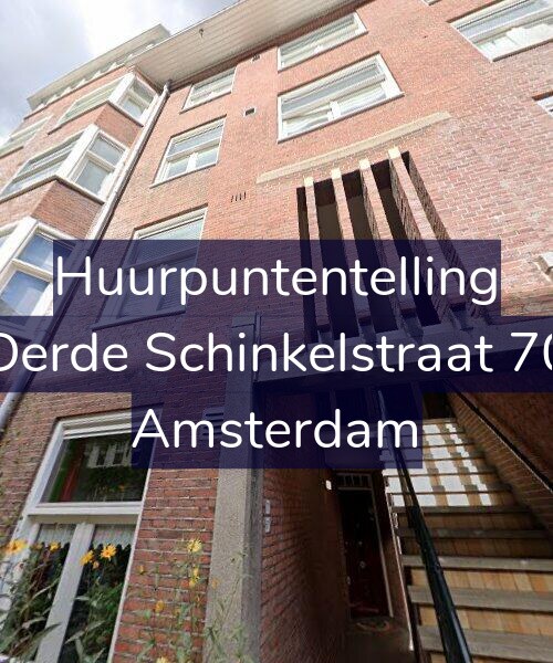 Foto gevel Huurpuntentelling voor Derde Schinkelstraat 70, Amsterdam