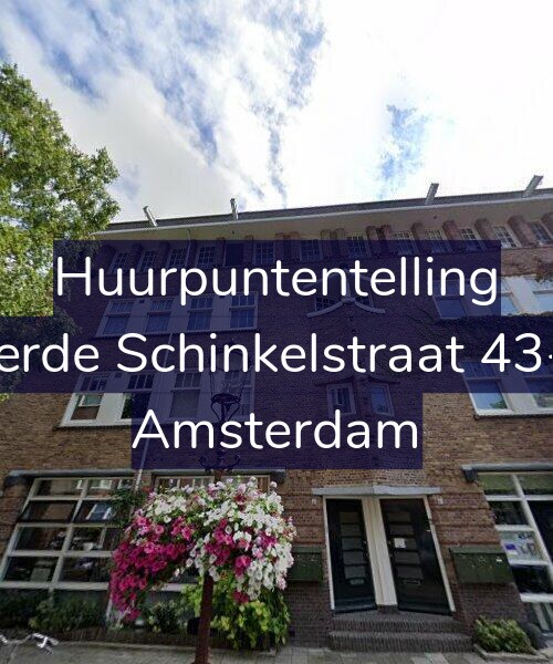 Foto gevel Huurpuntentelling voor Derde Schinkelstraat 43-1, Amsterdam