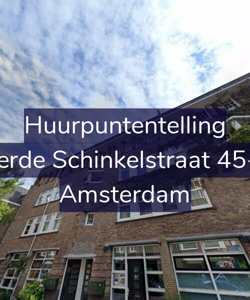 Foto gevel Huurpuntentelling voor Derde Schinkelstraat 45-3, Amsterdam