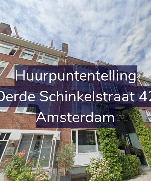 Foto gevel Huurpuntentelling voor Derde Schinkelstraat 42, Amsterdam