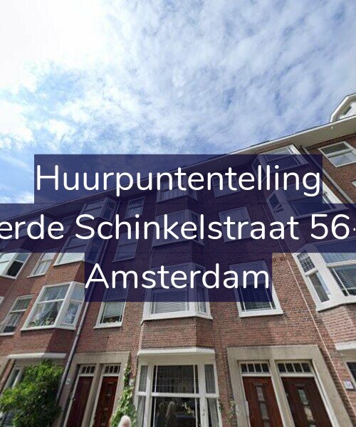 Foto gevel Huurpuntentelling voor Derde Schinkelstraat 56-2, Amsterdam