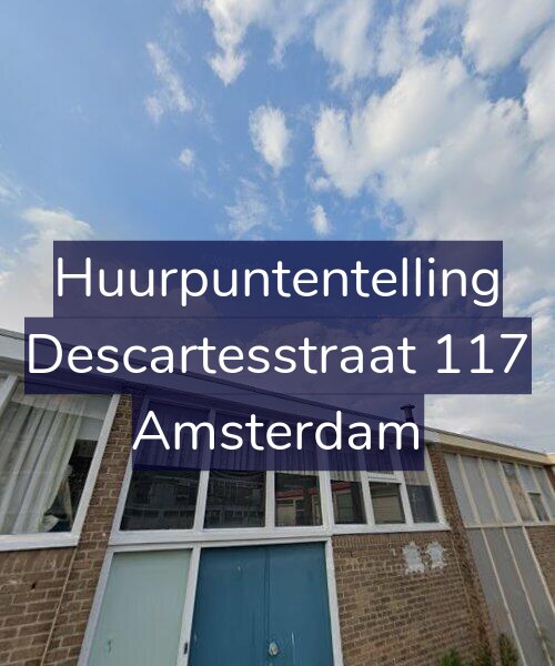 Foto gevel Huurpuntentelling voor Descartesstraat 117, Amsterdam
