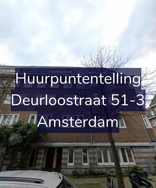 Foto gevel Huurpuntentelling voor Deurloostraat 51-3, Amsterdam