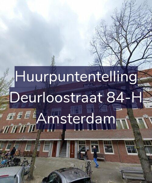 Foto gevel Huurpuntentelling voor Deurloostraat 84-H, Amsterdam