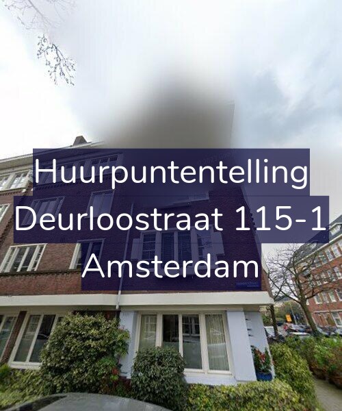 Foto gevel Huurpuntentelling voor Deurloostraat 115-1, Amsterdam