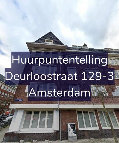 Foto gevel Huurpuntentelling voor Deurloostraat 129-3, Amsterdam