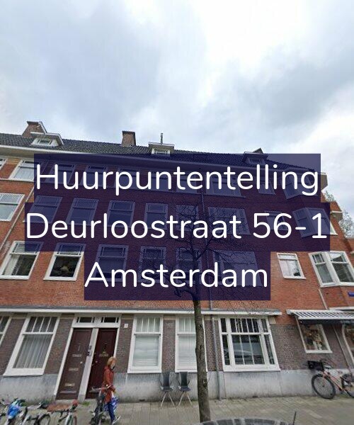 Foto gevel Huurpuntentelling voor Deurloostraat 56-1, Amsterdam