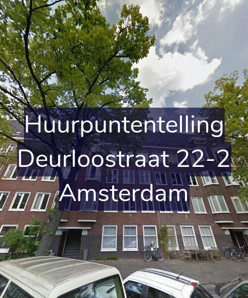 Foto gevel Huurpuntentelling voor Deurloostraat 22-2, Amsterdam