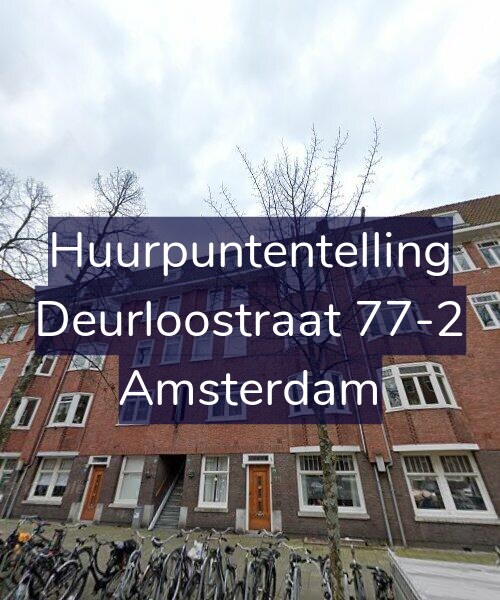 Foto gevel Huurpuntentelling voor Deurloostraat 77-2, Amsterdam