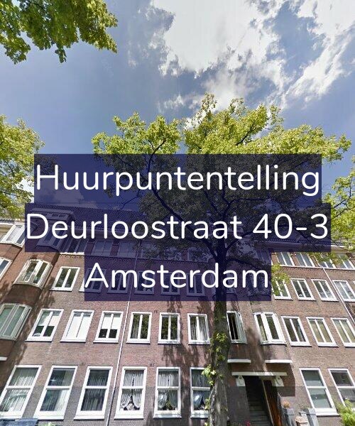Foto gevel Huurpuntentelling voor Deurloostraat 40-3, Amsterdam