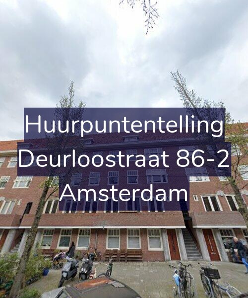 Foto gevel Huurpuntentelling voor Deurloostraat 86-2, Amsterdam