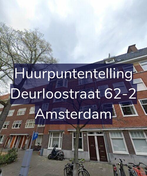 Foto gevel Huurpuntentelling voor Deurloostraat 62-2, Amsterdam
