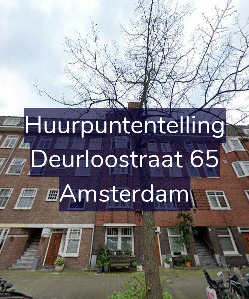 Foto gevel Huurpuntentelling voor Deurloostraat 65, Amsterdam