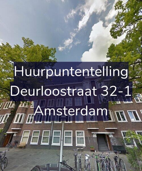 Foto gevel Huurpuntentelling voor Deurloostraat 32-1, Amsterdam