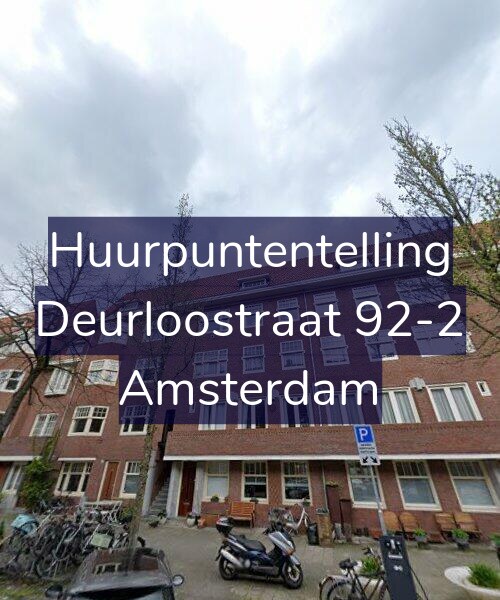 Foto gevel Huurpuntentelling voor Deurloostraat 92-2, Amsterdam