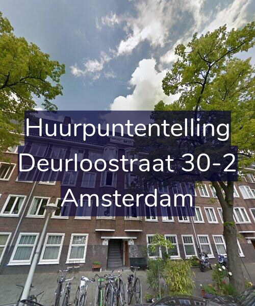 Foto gevel Huurpuntentelling voor Deurloostraat 30-2, Amsterdam