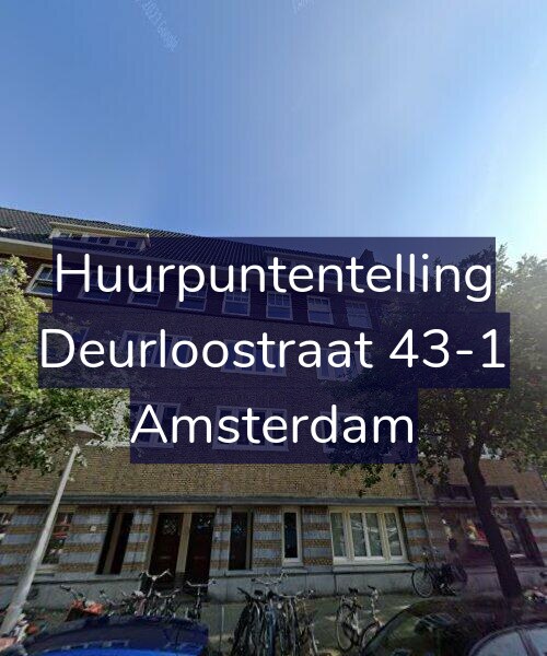 Foto gevel Huurpuntentelling voor Deurloostraat 43-1, Amsterdam