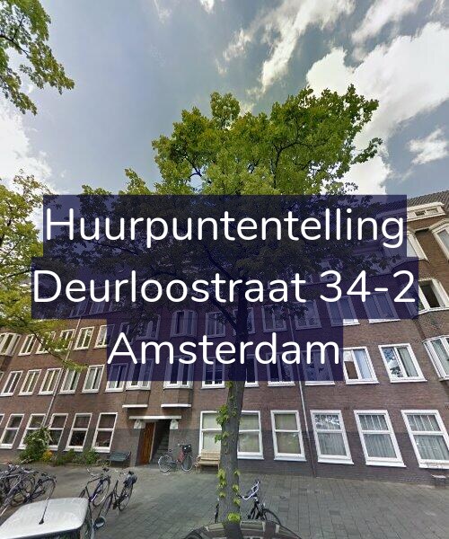 Foto gevel Huurpuntentelling voor Deurloostraat 34-2, Amsterdam