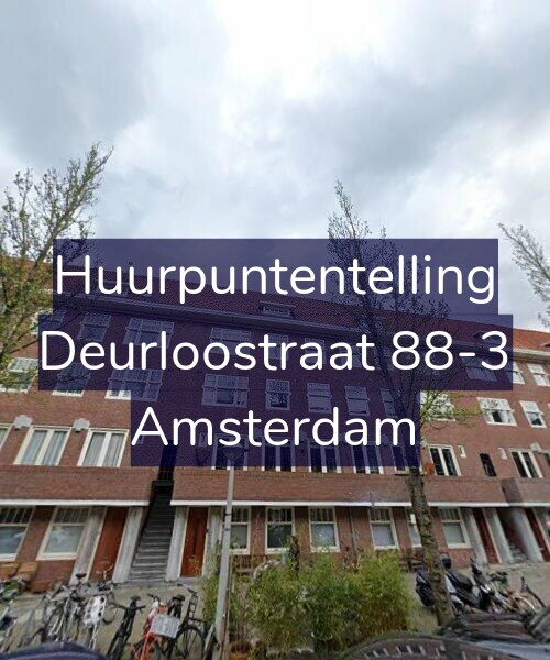Foto gevel Huurpuntentelling voor Deurloostraat 88-3, Amsterdam