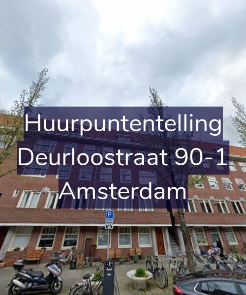 Foto gevel Huurpuntentelling voor Deurloostraat 90-1, Amsterdam