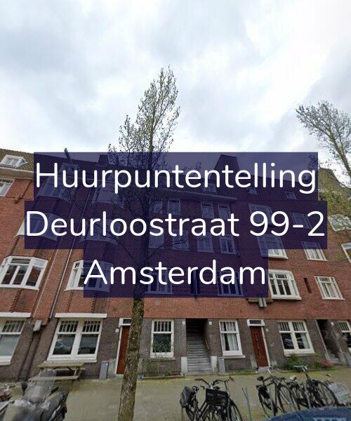 Foto gevel Huurpuntentelling voor Deurloostraat 99-2, Amsterdam