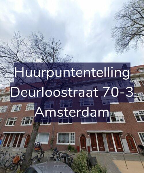 Foto gevel Huurpuntentelling voor Deurloostraat 70-3, Amsterdam