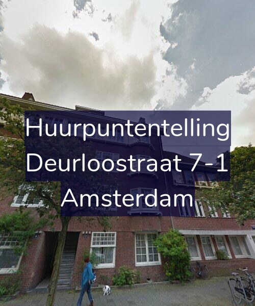 Foto gevel Huurpuntentelling voor Deurloostraat 7-1, Amsterdam