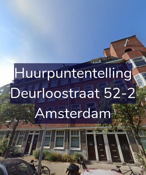 Foto gevel Huurpuntentelling voor Deurloostraat 52-2, Amsterdam
