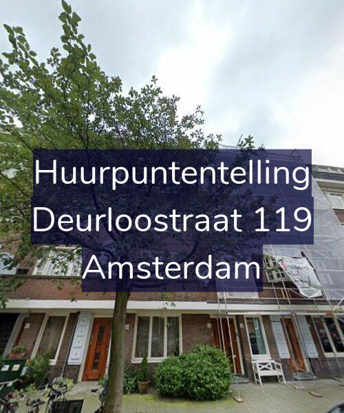 Foto gevel Huurpuntentelling voor Deurloostraat 119, Amsterdam