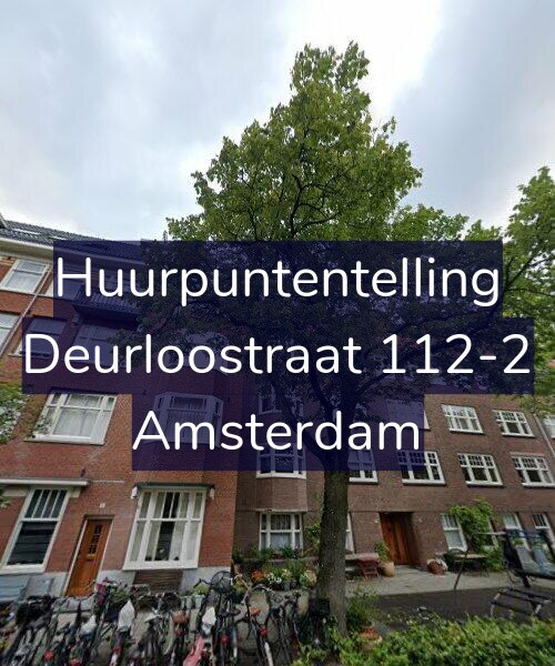 Foto gevel Huurpuntentelling voor Deurloostraat 112-2, Amsterdam