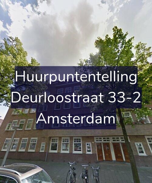 Foto gevel Huurpuntentelling voor Deurloostraat 33-2, Amsterdam