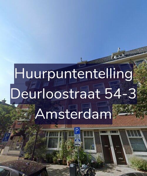 Foto gevel Huurpuntentelling voor Deurloostraat 54-3, Amsterdam