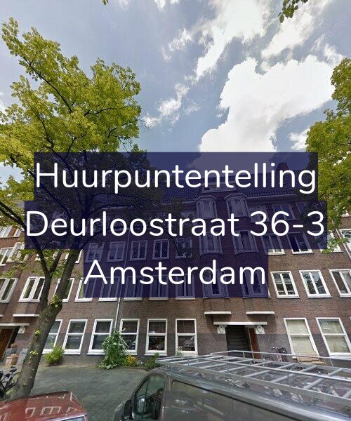 Foto gevel Huurpuntentelling voor Deurloostraat 36-3, Amsterdam
