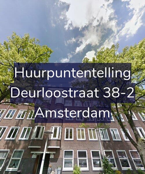 Foto gevel Huurpuntentelling voor Deurloostraat 38-2, Amsterdam