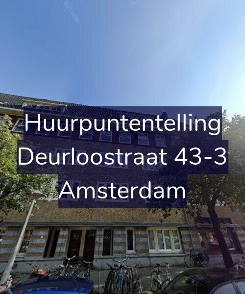 Foto gevel Huurpuntentelling voor Deurloostraat 43-3, Amsterdam