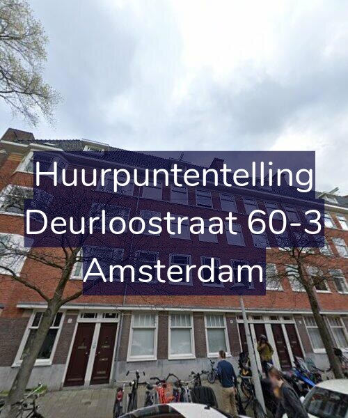 Foto gevel Huurpuntentelling voor Deurloostraat 60-3, Amsterdam