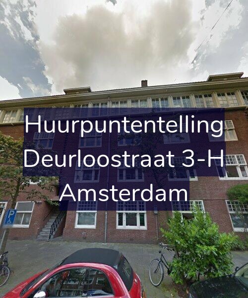 Foto gevel Huurpuntentelling voor Deurloostraat 3-H, Amsterdam