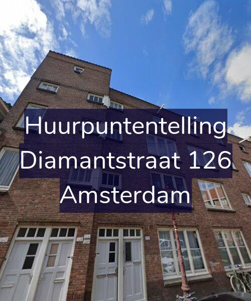 Foto gevel Huurpuntentelling voor Diamantstraat 126, Amsterdam