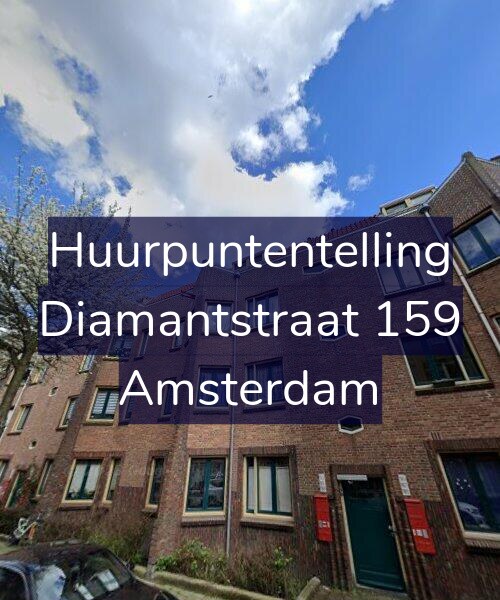 Foto gevel Huurpuntentelling voor Diamantstraat 159, Amsterdam