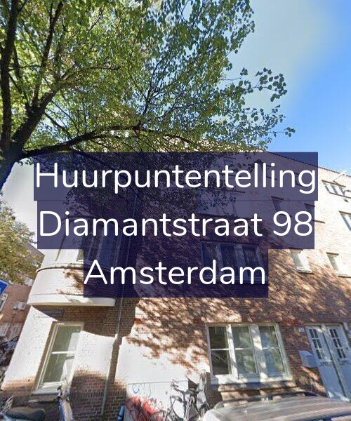 Foto gevel Huurpuntentelling voor Diamantstraat 98, Amsterdam