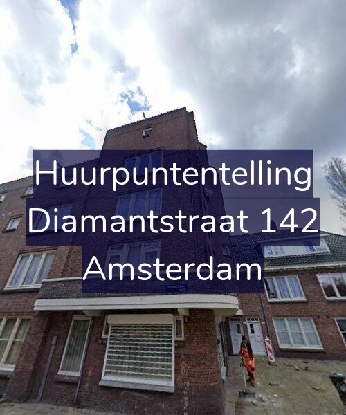 Foto gevel Huurpuntentelling voor Diamantstraat 142, Amsterdam