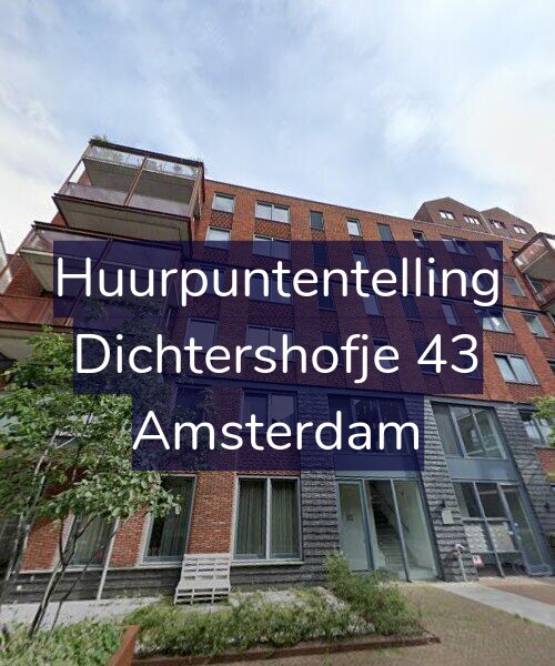 Foto gevel Huurpuntentelling voor Dichtershofje 43, Amsterdam