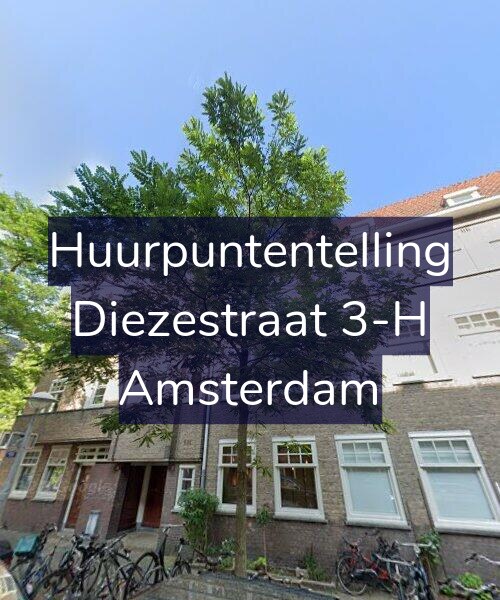 Foto gevel Huurpuntentelling voor Diezestraat 3-H, Amsterdam