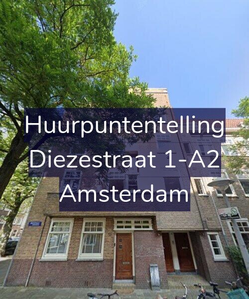Foto gevel Huurpuntentelling voor Diezestraat 1-A2, Amsterdam
