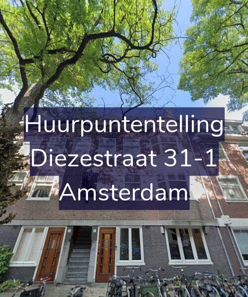 Foto gevel Huurpuntentelling voor Diezestraat 31-1, Amsterdam